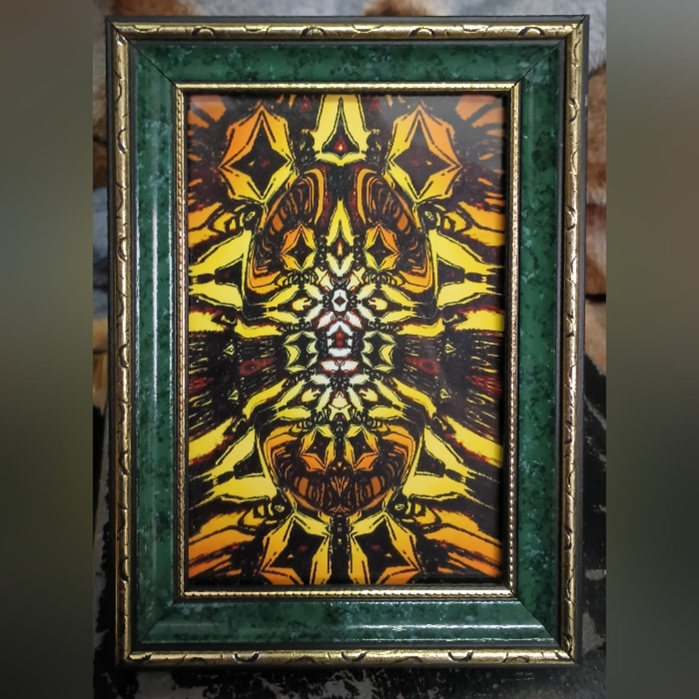Original Art in Frame, 4"×6" digital print
